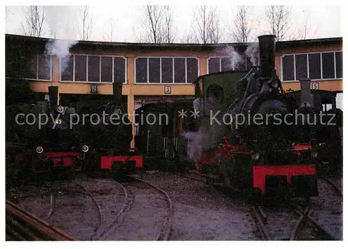 AK / Ansichtskarte Lokomotive Lokparade 2 3 4  43 D.11 Rundschuppen Mainpflingen  Kat. Eisenbahn