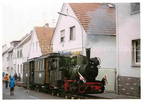 AK / Ansichtskarte Lokomotive Lok 43 Sonderzug Diezenbach Dampfbahn Rhein Main  Kat. Eisenbahn