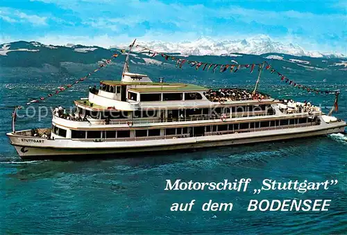 AK / Ansichtskarte Motorschiffe Stuttgart Bodensee  Kat. Schiffe