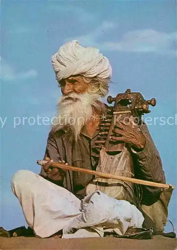 AK / Ansichtskarte Typen Indien Old Sarangi Player Rejasthan  Kat. Typen