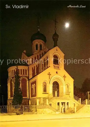 AK / Ansichtskarte Russische Kirche Kapelle Orthodoxe St. Wladimir Kirche Marienbad Marianske Lazne   Kat. Gebaeude