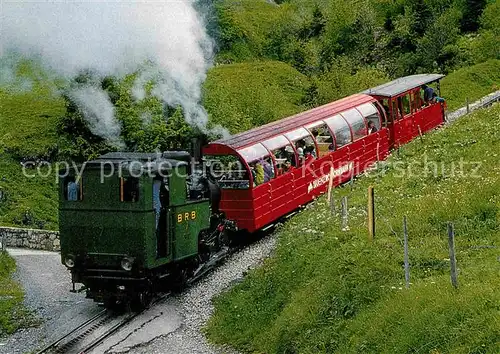 AK / Ansichtskarte Lokomotive Dampf Zahnradlokomotive H 2 3 Nr. 7 Brienz Rothorn Bahn  Kat. Eisenbahn