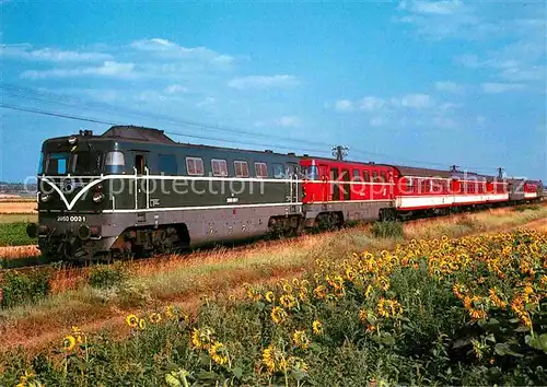 AK / Ansichtskarte Lokomotive Diesel Streckenlokomotiven 2050002 + 001 oesterreichische Bundesbahn Kat. Eisenbahn