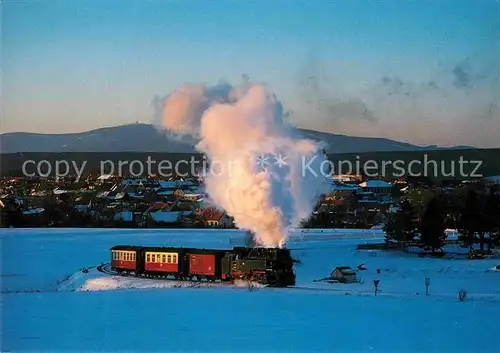 AK / Ansichtskarte Lokomotive Dampf Schmalspurlokomotive 99247 Harzer Schmalspurbahn  Kat. Eisenbahn