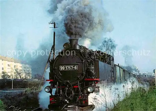 AK / Ansichtskarte Lokomotive Dampflokomotive Deutsche Reichsbahn 91757 6  Kat. Eisenbahn