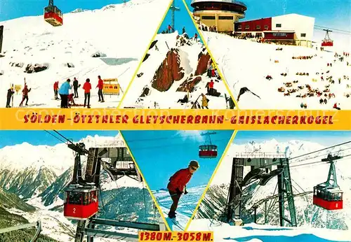 AK / Ansichtskarte Seilbahn Soelden oetztaler Gletscherbahn Gaislacherkogel Bergstation  Kat. Bahnen