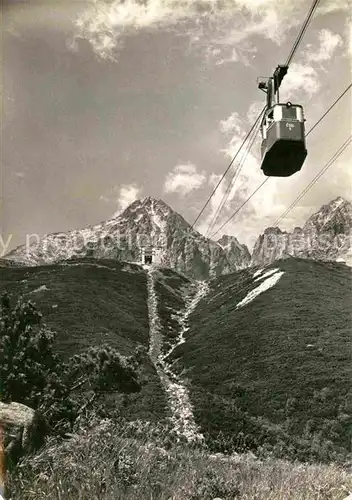 AK / Ansichtskarte Seilbahn Vysoke Tatry Lanovka na Skalnate Pleso Kat. Bahnen