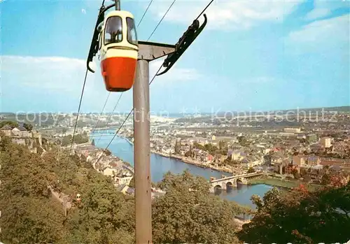 AK / Ansichtskarte Seilbahn Namur Teleferique de la Citadelle  Kat. Bahnen