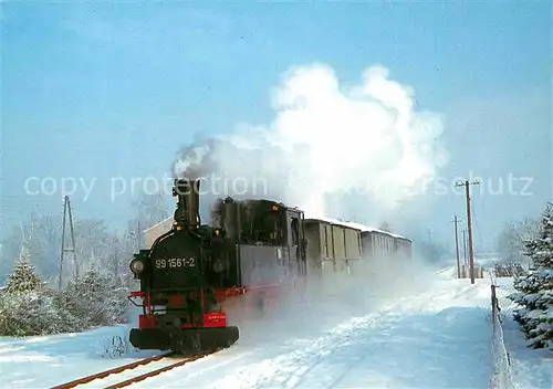 AK / Ansichtskarte Lokomotive Dampf Schmalspurlokomotive 991561 2 Deutsche Reichsbahn  Kat. Eisenbahn