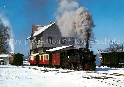 AK / Ansichtskarte Lokomotive Dampf Schmalspurlokomotive 995906 5 Harzer Schmalspurbahn  Kat. Eisenbahn