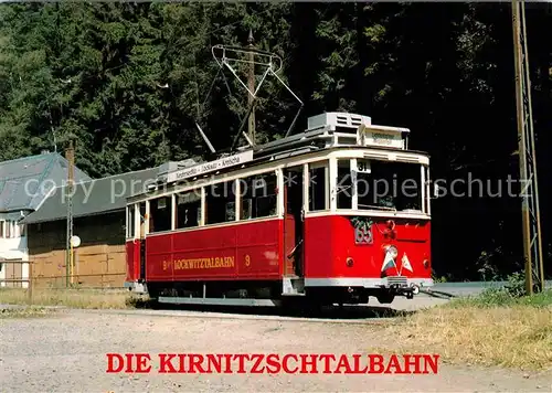 AK / Ansichtskarte Strassenbahn Kirnitzschtalbahn Triebwagen 9  Kat. Strassenbahn