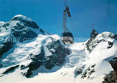 AK / Ansichtskarte Seilbahn Klein Matterhorn Zermatt Breithorn  Kat. Bahnen
