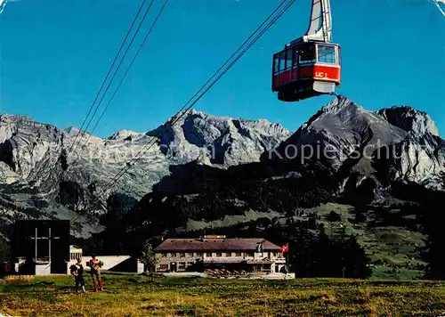 AK / Ansichtskarte Seilbahn Chaeserrugg Berghotel Iltios Unterwasser Obertoggenburg Saentis  Kat. Bahnen