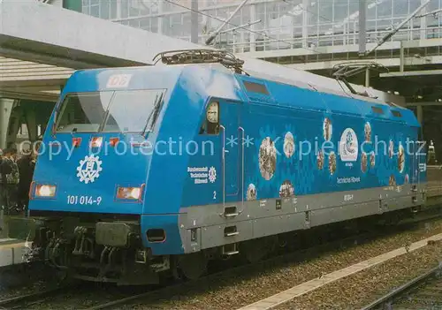 AK / Ansichtskarte Lokomotive Werbelok 101014 9 DB AG THW Jubilaeumsjahr 2000 Kat. Eisenbahn