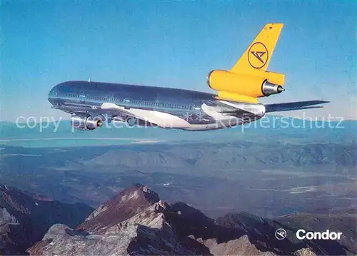 AK / Ansichtskarte Flugzeuge Zivil Condor DC 10 30 Kat. Airplanes Avions