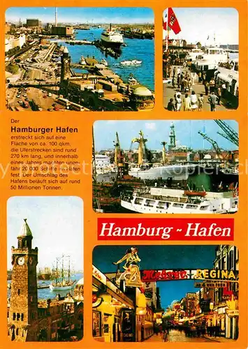 AK / Ansichtskarte Hafenanlagen Hamburg  Kat. Schiffe