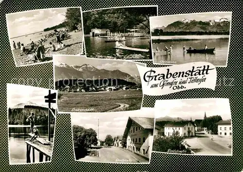 AK / Ansichtskarte Grabenstaett Chiemsee Tuettensee Dorfstrasse  Kat. Grabenstaett