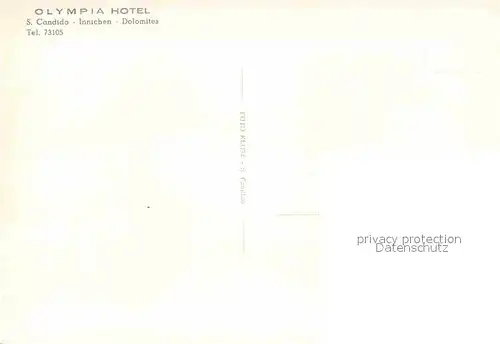 AK / Ansichtskarte Innichen Suedtirol Olympia Hotel Kat. San Candido Innichen Pustertal