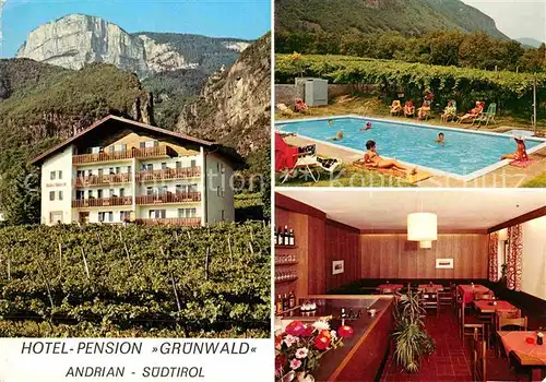 AK / Ansichtskarte Andrian Hotel Gruenwald Kat. Andrian