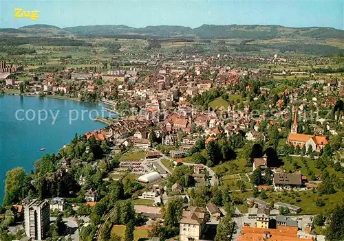 AK / Ansichtskarte Zug ZG Fliegeraufnahme Kat. Zug