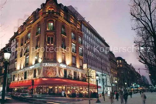 AK / Ansichtskarte Paris Restaurant L Alsace la nuit Kat. Paris