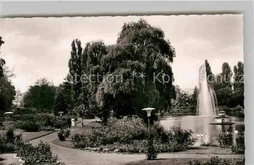 AK / Ansichtskarte Zweibruecken Rosengarten Wasserfontaene Kat. Zweibruecken