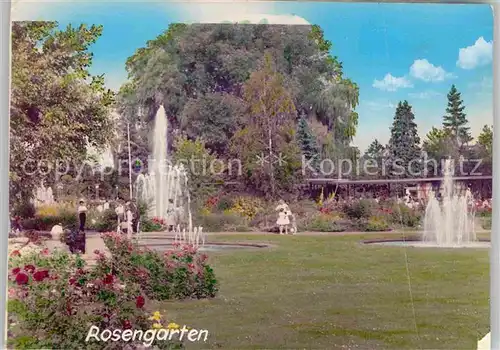 AK / Ansichtskarte Zweibruecken Rosengarten Wasserfontaene Kat. Zweibruecken