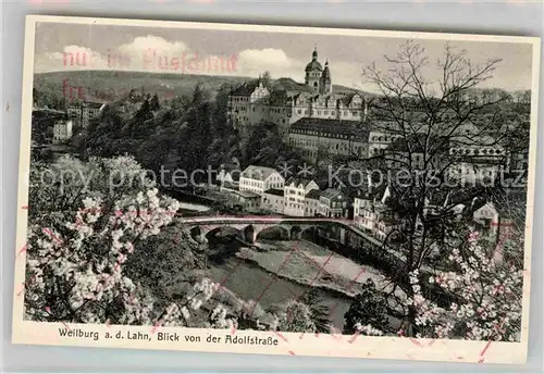 AK / Ansichtskarte Weilburg Lahn Blick von der Adolfstrasse 