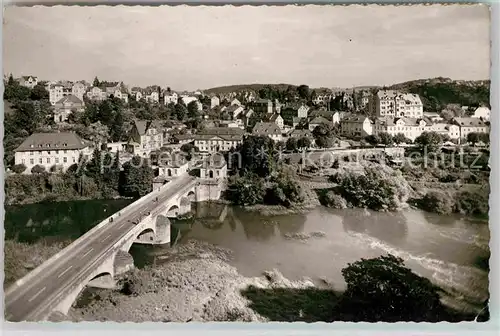 AK / Ansichtskarte Weilburg Lahn Lahnbruecke