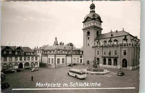 AK / Ansichtskarte Weilburg Lahn Marktplatz Schlosskirche