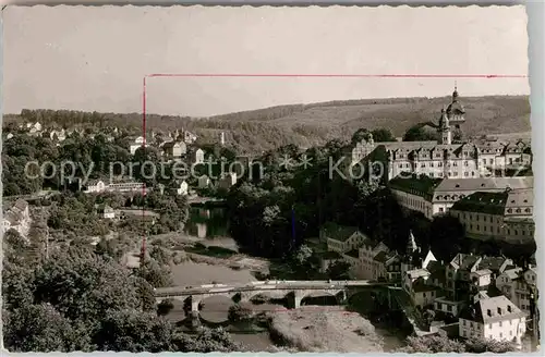 AK / Ansichtskarte Weilburg Lahn Schloss Lahnbruecke