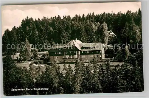 AK / Ansichtskarte Freudenstadt Sanatorium Hohenfreudenstadt Kat. Freudenstadt