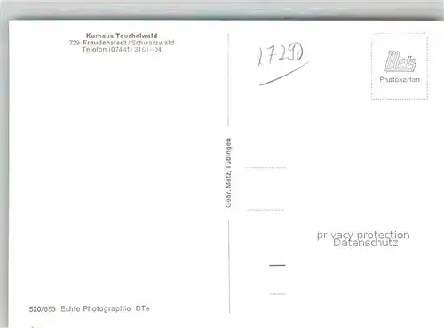 AK / Ansichtskarte Freudenstadt Kurhaus Teuchelwald Kat. Freudenstadt