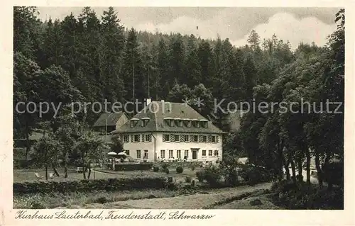 AK / Ansichtskarte Freudenstadt Kurhaus Lauterbad Kat. Freudenstadt