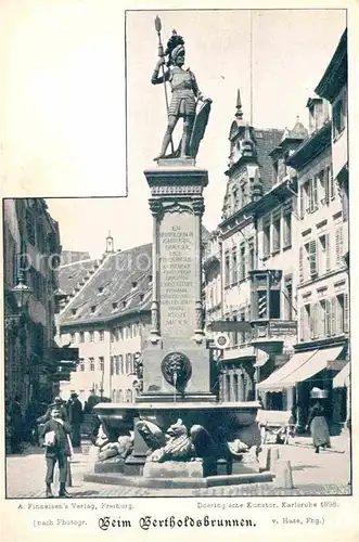 AK / Ansichtskarte Freiburg Breisgau Bertholdsbrunnen Kat. Freiburg im Breisgau