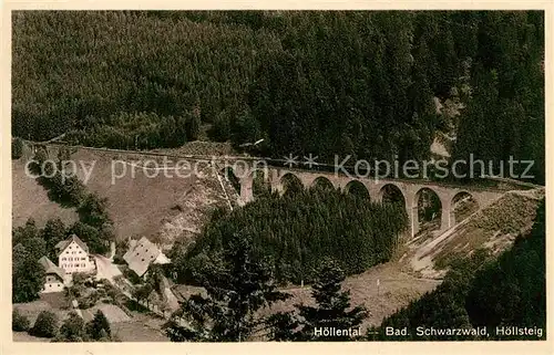 AK / Ansichtskarte Hoellsteig Viadukt im Hllental Kat. Hinterzarten