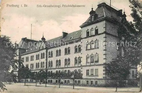 AK / Ansichtskarte Freiburg Breisgau Erb Grossherzogl Friedrichskaserne Kat. Freiburg im Breisgau