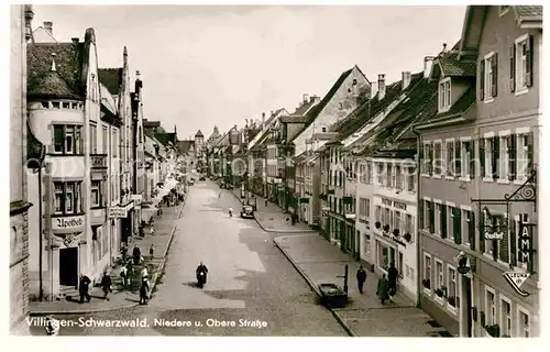 AK / Ansichtskarte Villingen Schwenningen Niedere und Obere Strasse Gasthof Lamm Apotheke  Kat. Villingen Schwenningen