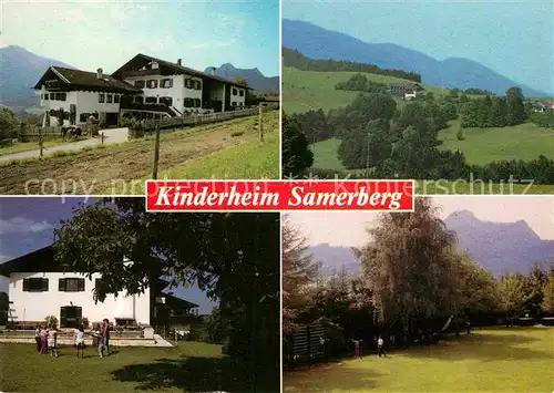 AK / Ansichtskarte Friesing Samerberg Kinderheim Samerberg Landschaftspanorama Alpen Kat. Samerberg