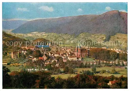 AK / Ansichtskarte Amorbach Panorama Blick vom Sommerberg in der Morgenfruehe Kat. Amorbach