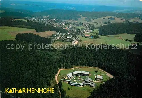 AK / Ansichtskarte Schoenwald Schwarzwald Rehaklinik Katharinenhoehe Fliegeraufnahme Kat. Schoenwald im Schwarzwald