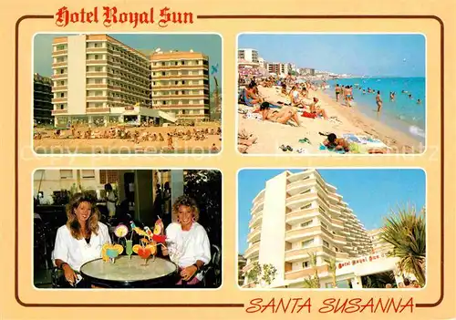 AK / Ansichtskarte Santa Susanna Hotel Royal Sun Bar Strand Kat. Barcelona