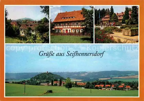 AK / Ansichtskarte Seifhennersdorf Panorama Blick zum Burgsberg Umgebindehaus Zentrales Pionierlager Rosa Luxemburg Kat. Seifhennersdorf