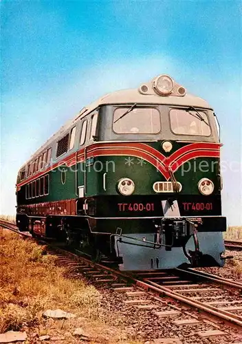 AK / Ansichtskarte Lokomotive Dieselhydraulische Co Co  Lokomotive TC 40001 Sowjetrussland  Kat. Eisenbahn