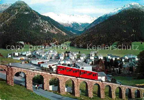 AK / Ansichtskarte Zahnradbahn Parsennbahn Davos Seehorn Pischahorn  Kat. Bergbahn