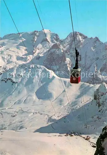 AK / Ansichtskarte Seilbahn Funivia Passo Pordoi Marmolada Dolomiti  Kat. Bahnen