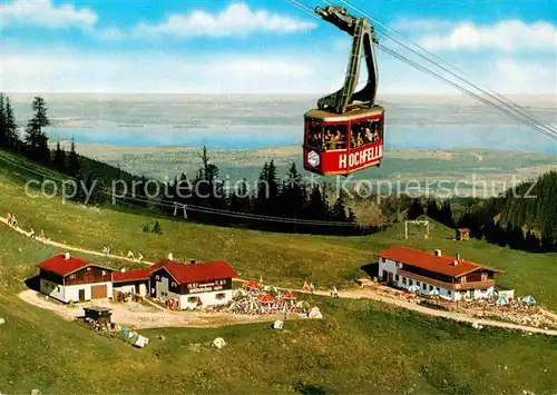 AK / Ansichtskarte Seilbahn Hochfelln Bruendlingalm Chiemsee  Kat. Bahnen