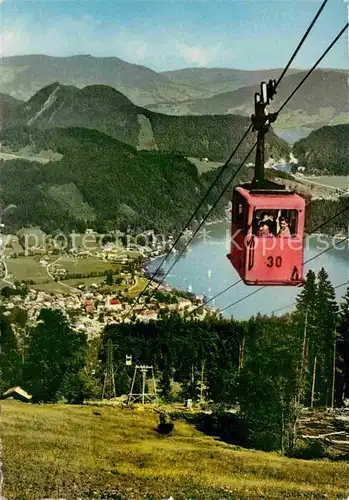 AK / Ansichtskarte Seilbahn Zwoelferhorn St. Gilgen Wolfgang Krotten  und Mondsee  Kat. Bahnen