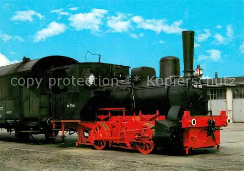 AK / Ansichtskarte Lokomotive Tenderlokomotive 88 7306 Deutsche Bundesbahn Bw Worms  Kat. Eisenbahn
