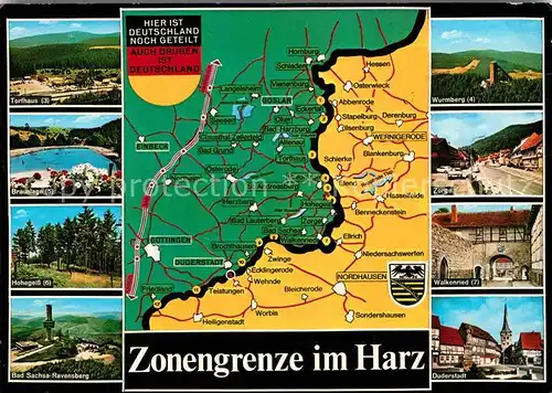 AK / Ansichtskarte Grenze Douane Zoll Zonengrenze Harz Torfhaus Walkenried Duderstadt Hohegeiss  Kat. Zoll